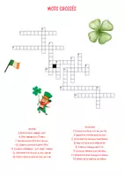 Aperçu - Feuilles d'exercices - Saint-Patrick – Mots croisés avec corrigé pour le primaire - Page 1