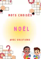 Aperçu - Feuilles d'exercices - Noël – Mots croisés avec corrigé pour le primaire (CP à CM1) - Page de couverture