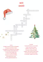 Aperçu - Feuilles d'exercices - Noël – Mots croisés avec corrigé pour le primaire (CP à CM1) - Page 1