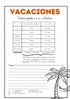 Vorschau - Arbeitsblätter - Futuro simple e ir a + Infinitivo - Deckblatt