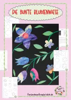 Vorschau - Mal- und Bastelvorlagen - Die bunte Blumenwiese im Frühling und Sommer - Deckblatt
