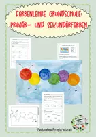 Vorschau - Arbeitsblätter - Farbenlehre Grundschule: Primär- und Sekundärfarben - Seite 1