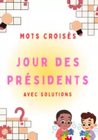Aperçu - Feuilles d'exercices - Presidents’ Day – Mots croisés avec corrigé pour le primaire - Page de couverture