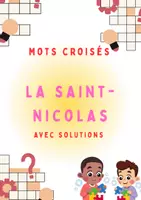 Aperçu - Feuilles d'exercices - Saint-Nicolas – Mots croisés avec corrigé pour le primaire - Page de couverture