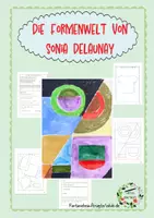 Vorschau - Mal- und Bastelvorlagen - Fertige Kunststunde: Die Formenwelt von Sonia Delaunay - Seite 1