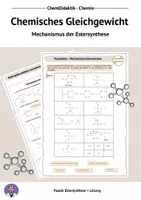 Vorschau - Arbeitsblätter - Puzzle Mechanismus Estersynthese - Deckblatt