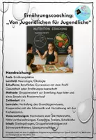 Vorschau - Unterrichtsreihen - Ernährungscoaching: "Für Jugendliche von Jugendlichen" - Deckblatt
