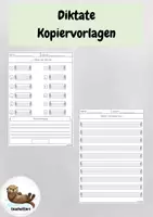 Vorschau - Test - Buchstaben- und Wörterdiktat (Diktat der Woche) + Verbesserung - Deckblatt