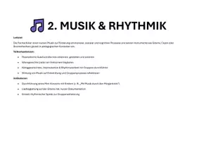 Vorschau - Lehrpläne/Lehrermaterial - KEP LF5 Kompetenzentwicklungsplan Lernfeld 5: Kulturelle Ausdrucksmöglichkeiten und Kreativität weiterentwickeln Musik & Rhythmus, 150 Stunden, Erzieher - Seite 1