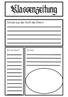 Vorschau - Arbeitsblätter - Klassenprojekt Zeitung und Podcast - Seite 1