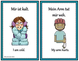Vorschau - Poster - Deutsch - English: 14 Bildkarten: Haben Expresssions/Emotionen (DaF) - Seite 2