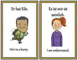 Vorschau - Poster - Deutsch - English: 14 Bildkarten: Haben Expresssions/Emotionen (DaF) - Seite 3