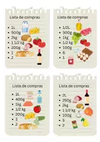 Vorschau - Arbeitsblätter - Lista de compras - Deckblatt