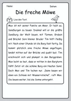 Vorschau - Arbeitsblätter - Lesen und verstehen: Geschichten über Ferien (Sommer), 2. Klasse - Seite 2