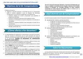 Vista previa - Tarjetas / Manipulativos - Díptico sobre Educación Compensatoria - página 2