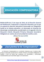 Vista previa - Tarjetas / Manipulativos - Díptico sobre Educación Compensatoria - Portada