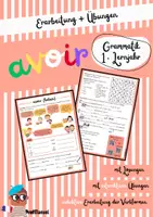 Vorschau - Arbeitsblätter - avoir - Erarbeitung + Übungen (unregelmäßige Verben) - Deckblatt