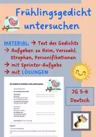 Vorschau - Stundenentwürfe - Sparpaket: Gedichte! Lyrik für die Klassen 5-10 (Themen: Jahreszeiten, Stadt, Balladen, politische Lyrik) - Seite 3