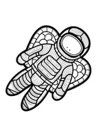 Vorschau - Mal- und Bastelvorlagen - Mandalas Thema Astronauten - Grundschule - Bastelvorlagen - Seite 2
