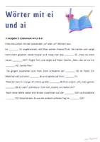 Vorschau - Arbeitsblätter - Wörter mit ei ai - Klasse 2&3, Rechtschreibung - Seite 2