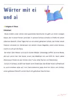 Vorschau - Arbeitsblätter - Wörter mit ei ai - Klasse 2&3, Rechtschreibung - Seite 3