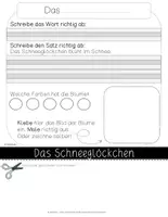 Vorschau - Arbeitsblätter - Flipbook Frühblüher - handgezeichnet - in 3 Versionen - Seite 2
