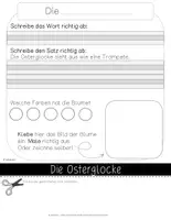 Vorschau - Arbeitsblätter - Flipbook Frühblüher - handgezeichnet - in 3 Versionen - Seite 3