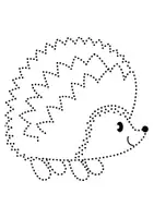 Vorschau - Arbeitsblätter - Prickelbilder / Fensterbilder Thema Igel - Grundschule - Bastelvorlagen - Seite 1