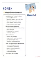 Vorschau - Stationenlernen - Wortarten: Nomen Übungen Klasse 2–3 / Großschreibung, Artikel, Deklination, Lückentexte + Lösungen - Seite 1