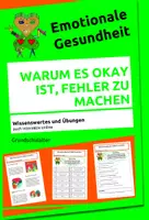 Vorschau - Arbeitsblätter - Warum es okay ist, Fehler zu machen - Infotext und Aufgaben - Deckblatt