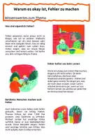 Vorschau - Arbeitsblätter - Warum es okay ist, Fehler zu machen - Infotext und Aufgaben - Seite 3