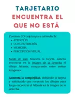 Vista previa - Juegos / Gamificación - Tarjetario: Encuentra el que NO está (Completo) - página 1