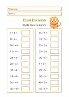 Vista previa - Hojas de trabajo - Divisiones - página 1
