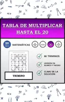 Vista previa - Hojas de trabajo - Trimino | Tabla de multiplicar hasta el 20 | Actividad Matemática - Portada
