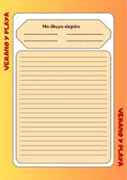 Vorschau - Arbeitsblätter - Escritura creativa - Elige 4 dibujos - verano y playa - Seite 2