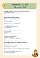 Vorschau - Mal- und Bastelvorlagen - Muna, Samira und der laute Donner - Lesegeschichte über Mut - Seite 1