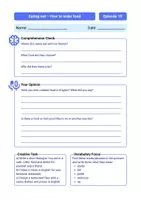 Vorschau - Arbeitsblätter - Listening Comprehension: Eating out – How to order food - Seite 2