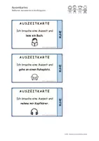 Vorschau - Bildkarten - 9 Auszeitkarten für Kinder: Selbstregulation mit Bewegung, Kreativität & Ruhe / Classroom Management - Seite 1