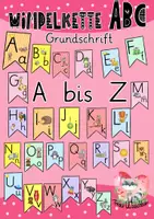 Vorschau - Fördermaterial/Inklusion - Wimpelkette ABC von A bis Z - Deckblatt