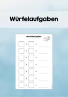 Vorschau - Arbeitsblätter - Würfelaufgaben - Deckblatt