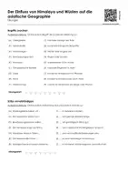 Vorschau - Arbeitsblätter - Der Einfluss von Himalaya und Wüsten auf die asiatische Geographie (Lückentext und Übungen) - Seite 2