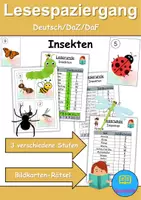 Vorschau - Unterrichtsreihen - Materialpaket - Insekten XXL Paket Wortschatzpaket - DaZ/DaF, Deutsch, Sachunterricht (Grundschule) - Seite 1