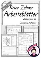 Vorschau - Arbeitsblätter - Arbeitsblätter | Reine Zehnerzahlen | ZR 100 - Deckblatt