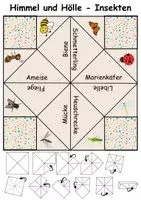 Vorschau - Spiele - Himmel und Hölle Insekten - DaZ/DaF, Deutsch (flaten/basteln) - Seite 1