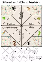 Vorschau - Spiele - Himmel und Hölle Insekten - DaZ/DaF, Deutsch (flaten/basteln) - Seite 2