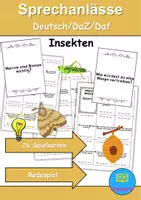 Vorschau - Unterrichtsreihen - Materialpaket - Schreiben und Sprache Thema Insekten - DaZ/DaF, Deutsch - Seite 1