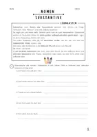 Vorschau - Stundenentwürfe - Nomen/ Substantive - Deckblatt