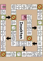 Vorschau - Arbeitsblätter - Plauderbrettspiel Thema Insekten - DaZ/DaF, Deutsch - Seite 1