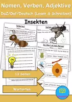Vorschau - Spiele - Materialpaket - Lesen / Reading - Insects - Englisch - Seite 1