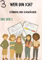 Vorschau - Arbeitsblätter - Wer bin ich? Stärken und Schwächen – Teil meiner Identität - Deckblatt